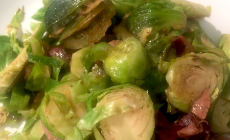 Brussels Sprouts with Smoked Sausage